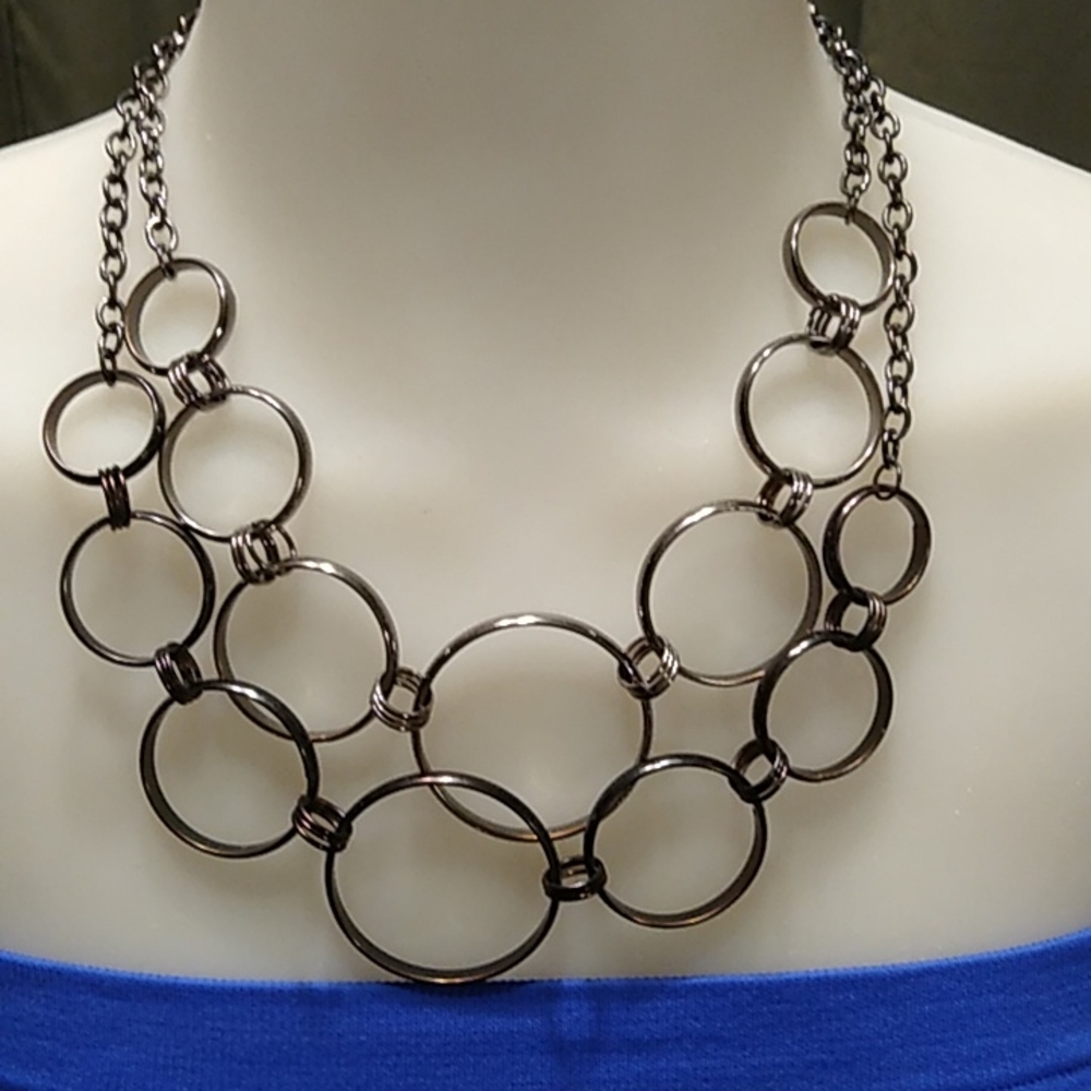 Set of Circles Fashion Necklaces
